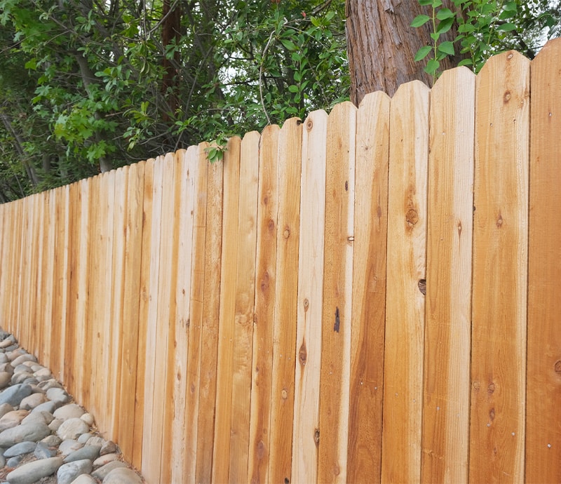 Wooden fence
